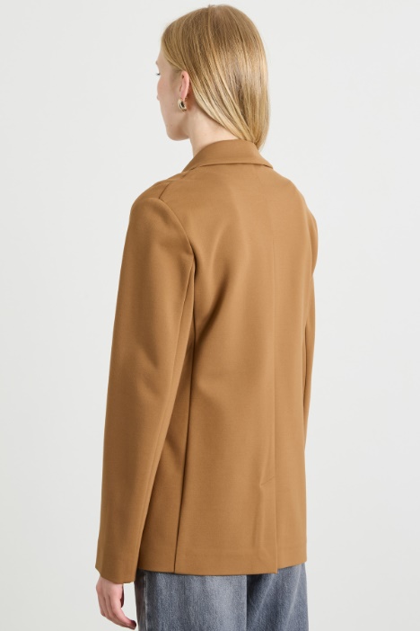 Blazer sfiancato in jersey