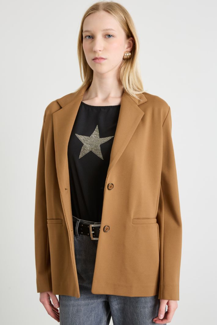 Blazer sfiancato in jersey Intrend