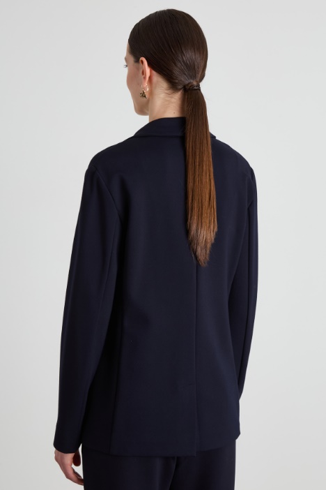 Blazer sfiancato in jersey