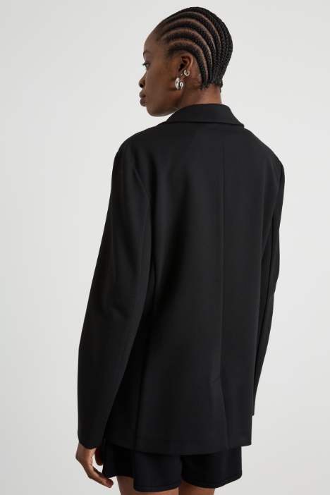 Blazer sfiancato in jersey