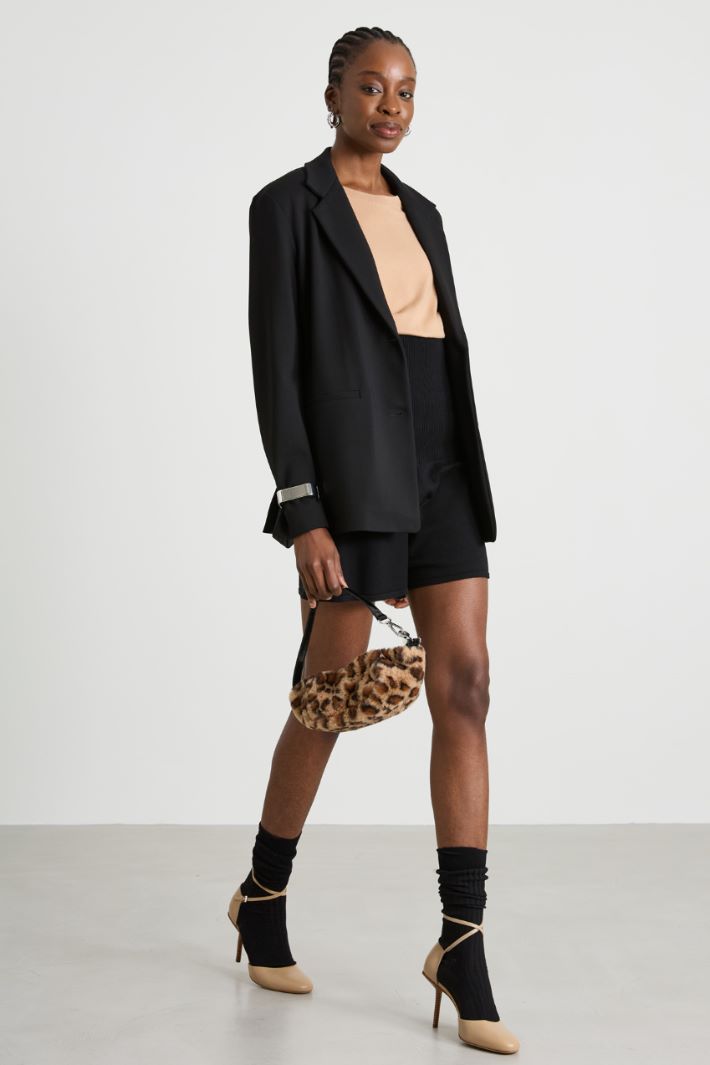 Blazer sfiancato in jersey