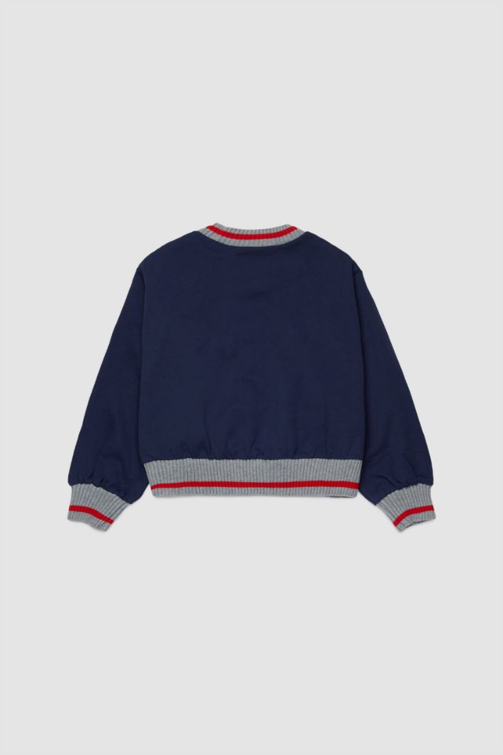 Crew-neck sweatshirt with patches Intrend - 2
