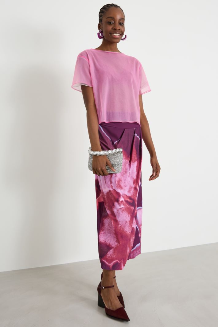 Doppia T-shirt in jersey tulle Intrend - 3