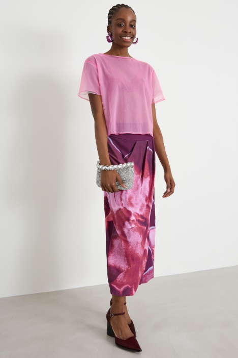 Set of two tulle jersey T-shirts Intrend