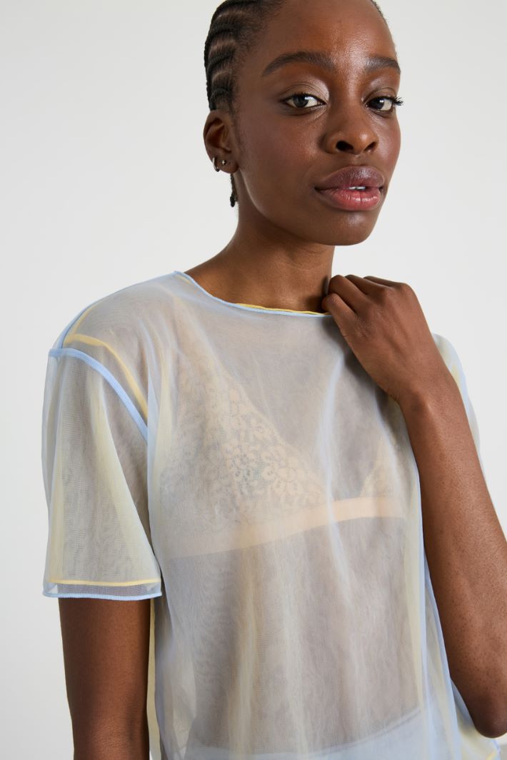 Doppia T-shirt in jersey tulle Intrend - 4