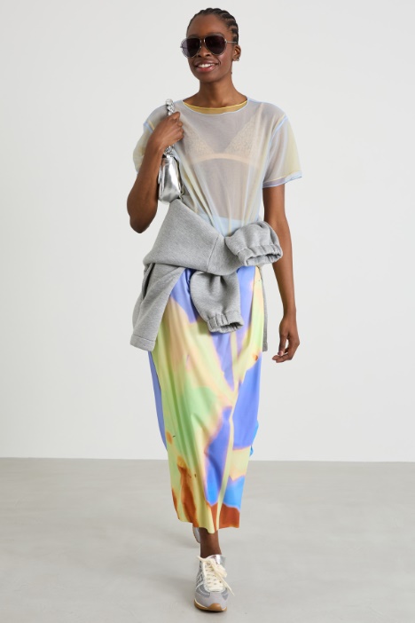 Set of two tulle jersey T-shirts Intrend