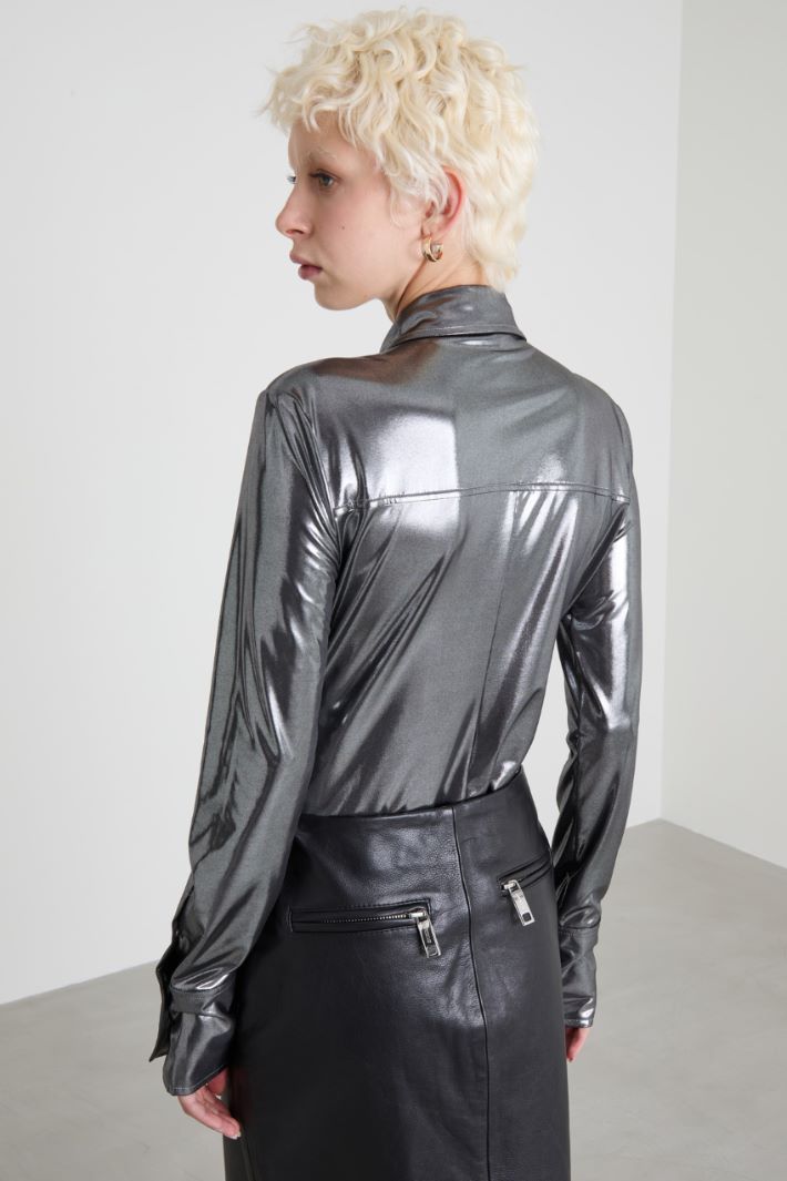 Laminated shirt bodysuit Intrend - 2