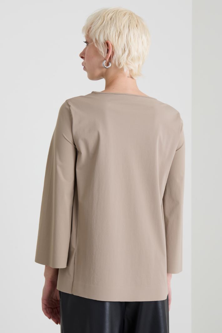 Blusa svasata in jersey tecnico Intrend - 2