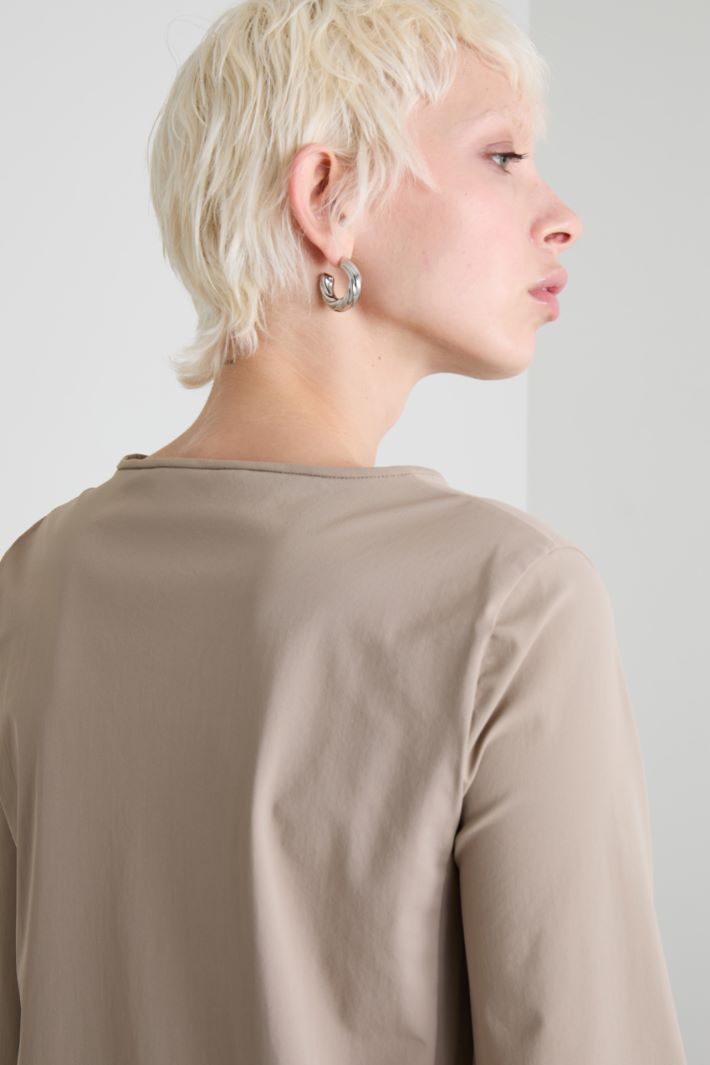 Blusa svasata in jersey tecnico Intrend - 4