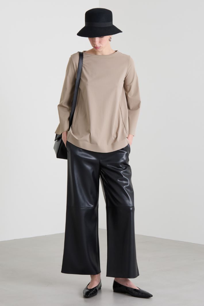 Blusa svasata in jersey tecnico Intrend - 3