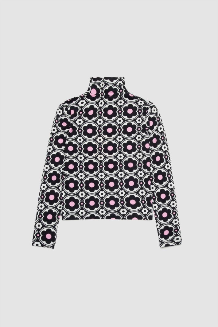 Jersey de cuello alto con estampado Intrend - 2