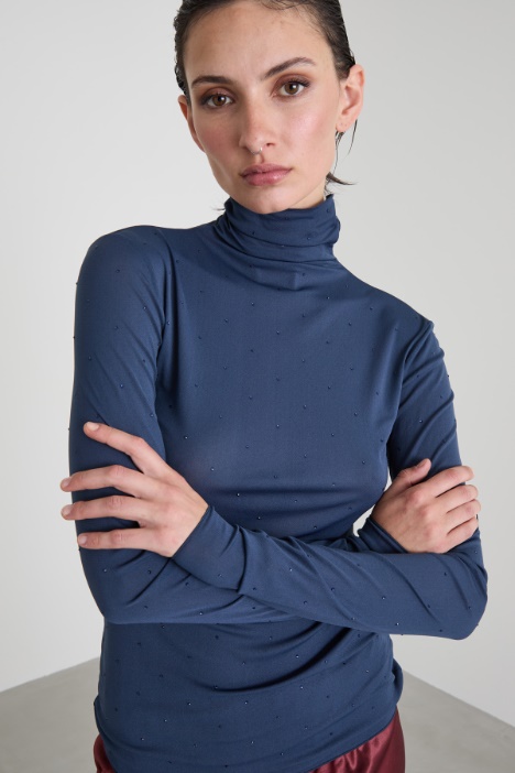 Dolcevita in jersey calza