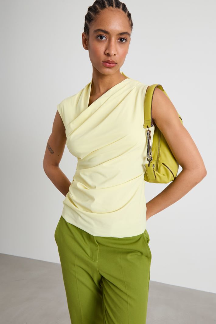 Draped jersey top Intrend