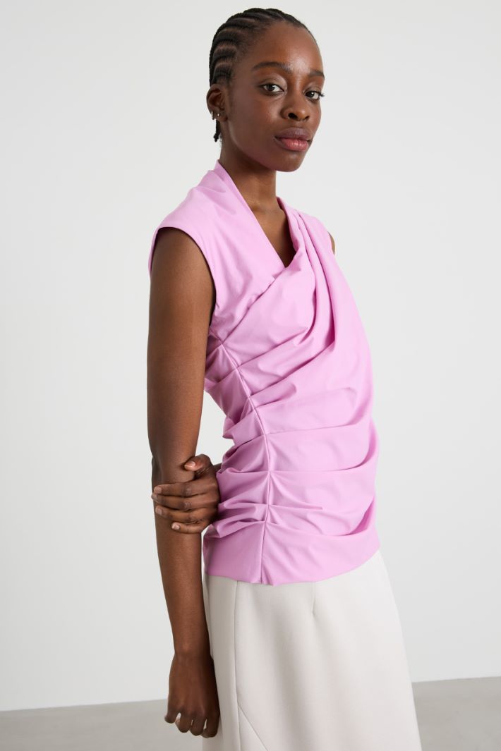 Draped jersey top Intrend