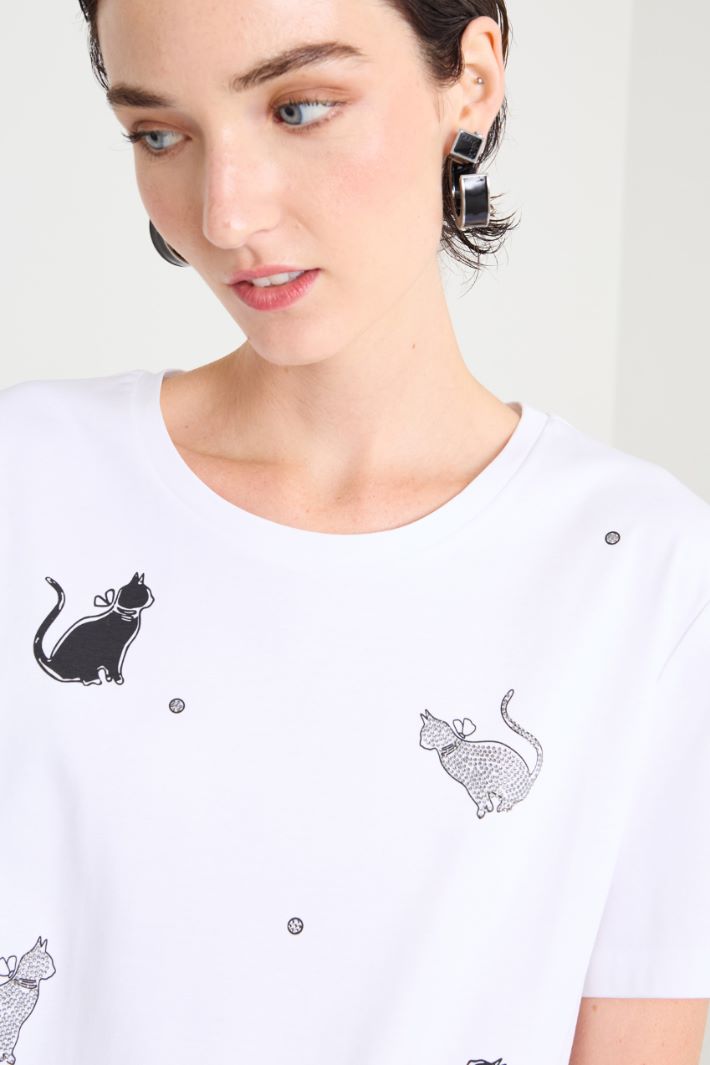 Printed jersey T-shirt Intrend - 4
