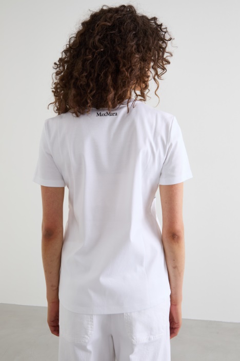 T-shirt in jersey con stampa