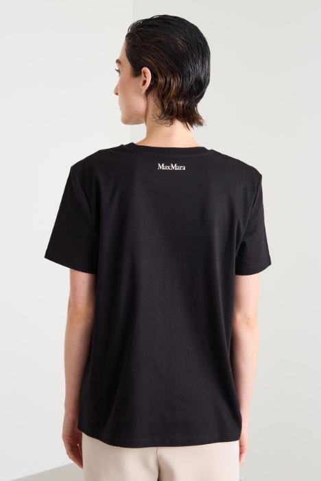 T-shirt in jersey con stampa