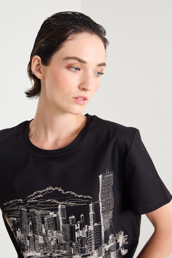 Printed jersey T-shirt Intrend - 4
