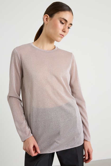 Lurex jersey T-shirt Intrend
