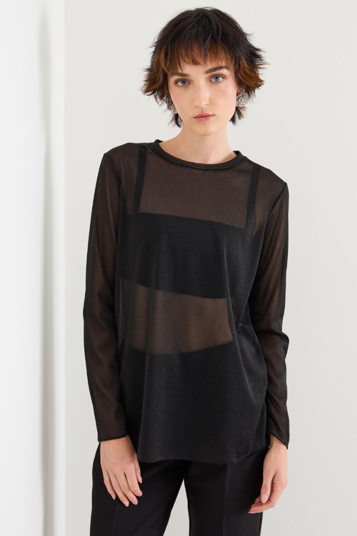 Camiseta de punto de lúrex Intrend