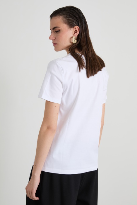 Camiseta de punto estampado