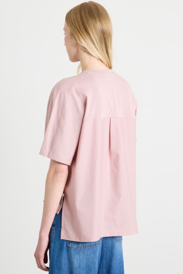 T-shirt in jersey e popeline Intrend - 2