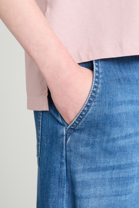 T-shirt in jersey e popeline