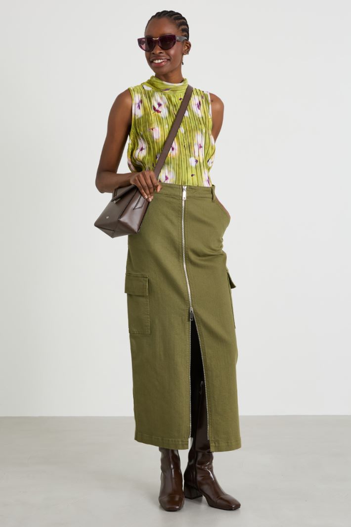 Pleated jersey top Intrend - 3