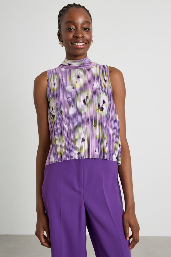 Pleated jersey top Intrend