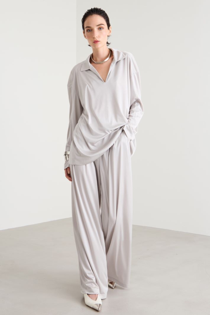 Blusa de punto de satén fluido Intrend - 3