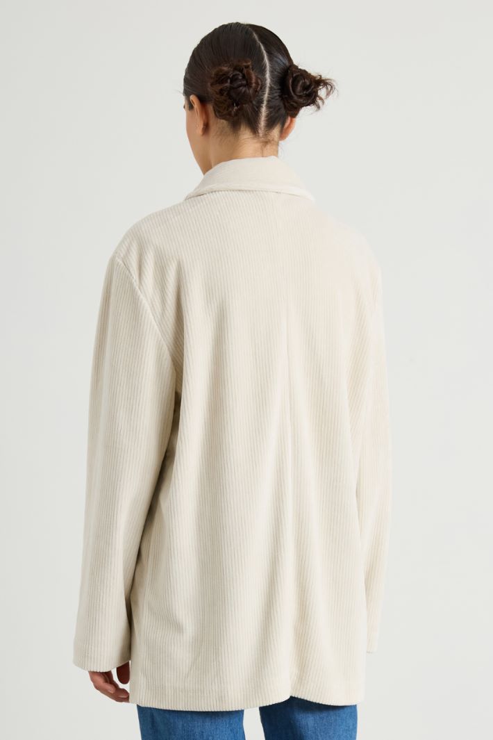 Ribbed velvet shirt Intrend - 2