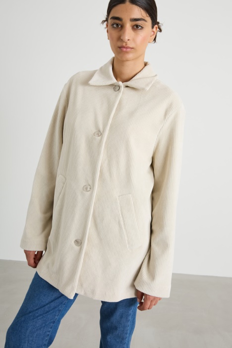 Ribbed velvet shirt Intrend
