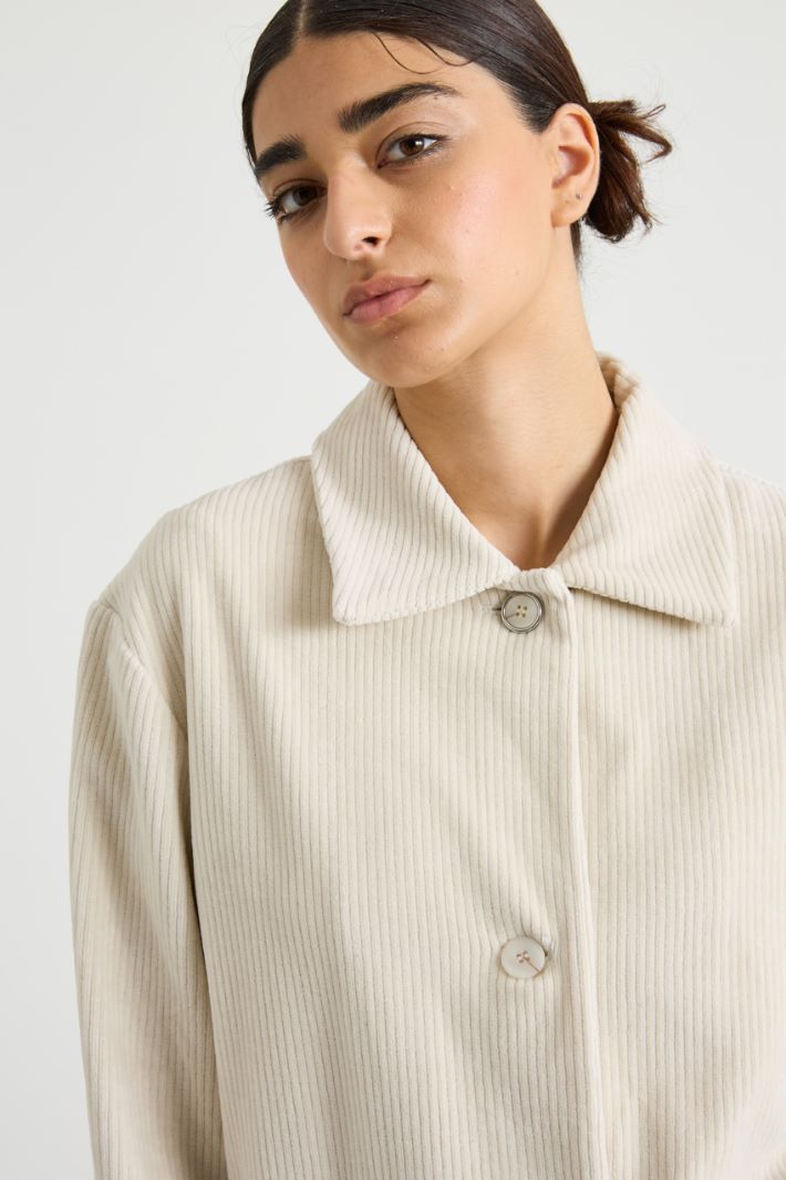 Ribbed velvet shirt Intrend - 4