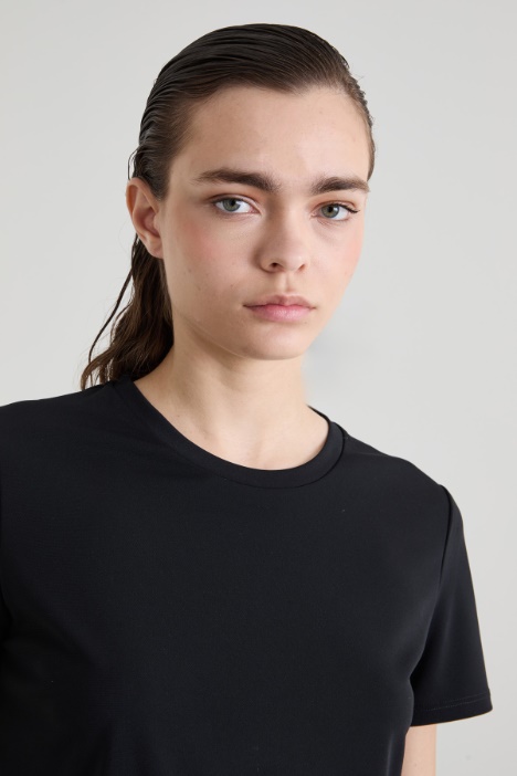 T-shirt in jersey crépe