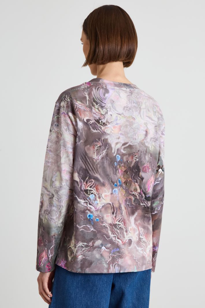Camiseta con bordado Intrend - 2