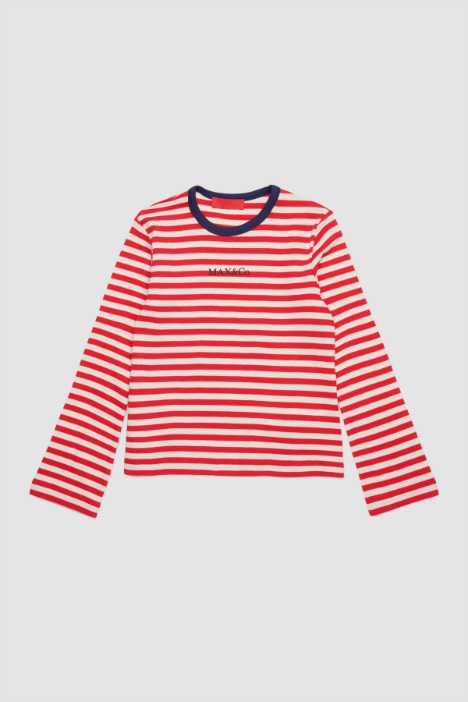 Camiseta de manga larga a rayas Intrend