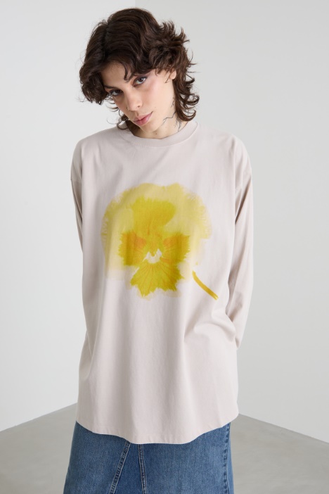 T-shirt oversize con stampa Intrend