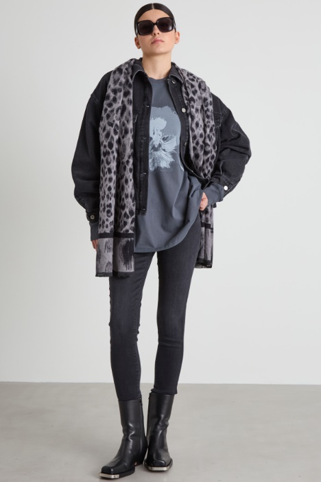 Camiseta oversize con estampado Intrend