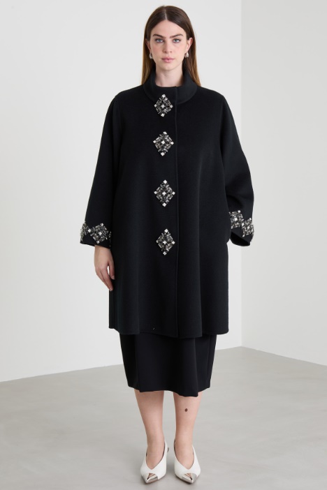 Cappotto in lana con pietre Intrend - 2