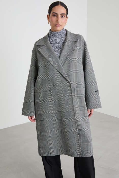 Cappotto in doppia batavia di lana Intrend - 2