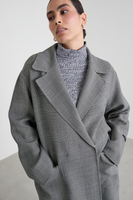 Cappotto in doppia batavia di lana Intrend - 2