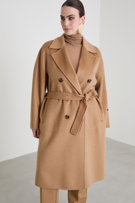 Cappotto in drap con cintura Intrend - 2