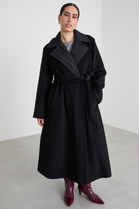Cappotto reversbile in drap e tela Intrend - 2