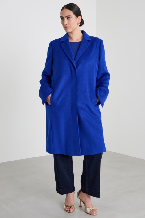 Abrigo de paño de lana cibelinada