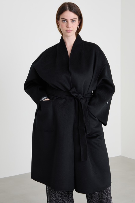 Cappotto zibellinato a vestaglia  Intrend - 2