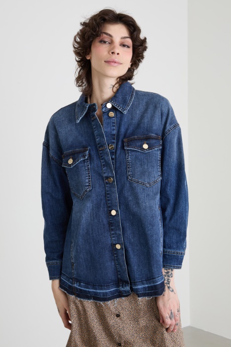 Giacca morbida in denim