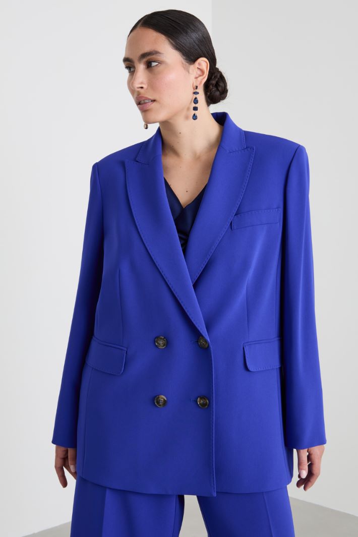 Double-breasted cady blazer Intrend