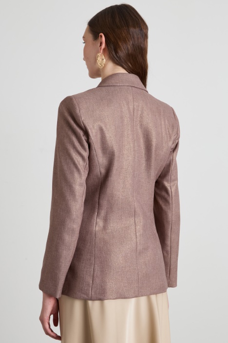 Blazer dal finish laminato