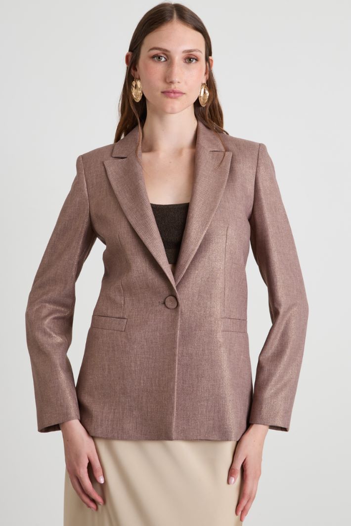 Blazer with laminated finish Intrend