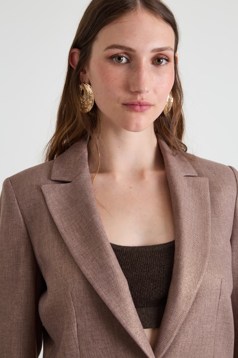 Blazer dal finish laminato